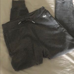 Grey Abercrombie kids jogger sweat pants
